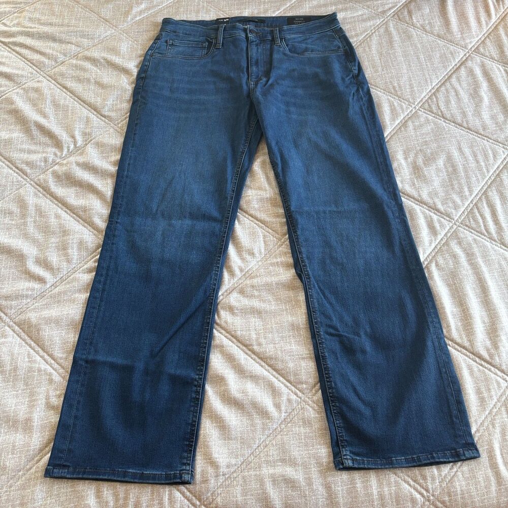 NWT Joe's Jeans Men's Mid Rise Straight Fit Dark Blue Denim Jeans Size 34x32